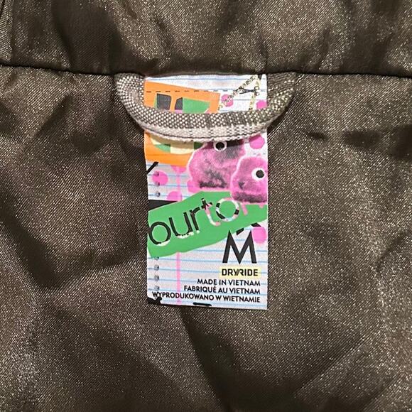 Burton Women’s Dryride Hooded Vest Green with Zip Pockets Size Medium - Picture 7 of 8